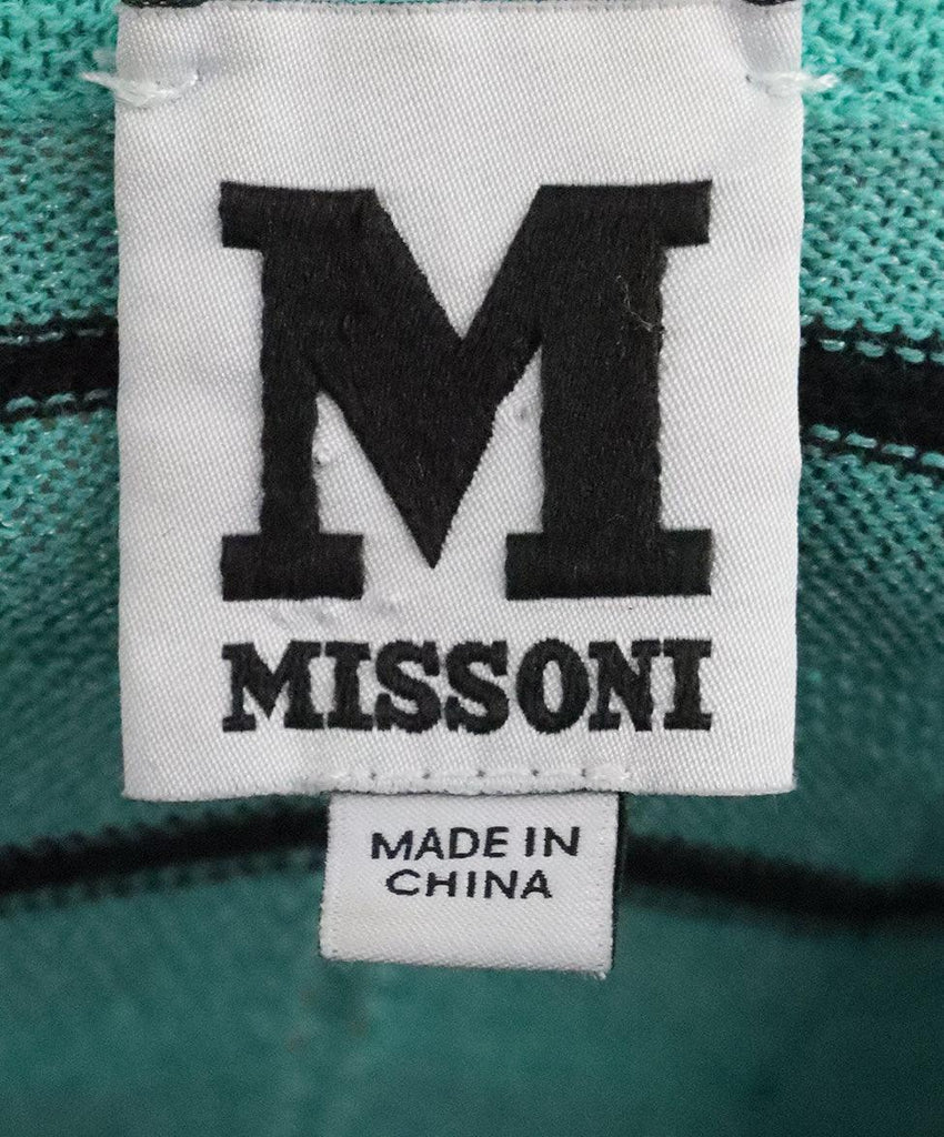 M Missoni Teal & Black Knit Dress sz 6 - Michael's Consignment NYC
