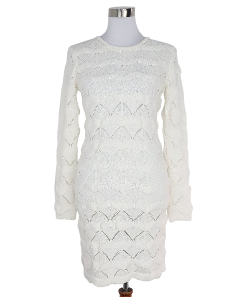 Maison Ullens White Knit Dress 