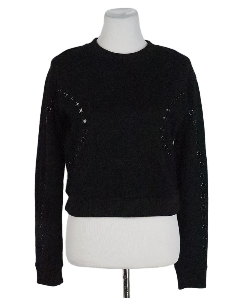 Maje Black Cutout Sweater 