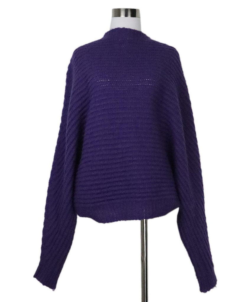 Maje Purple Mohair Sweater 