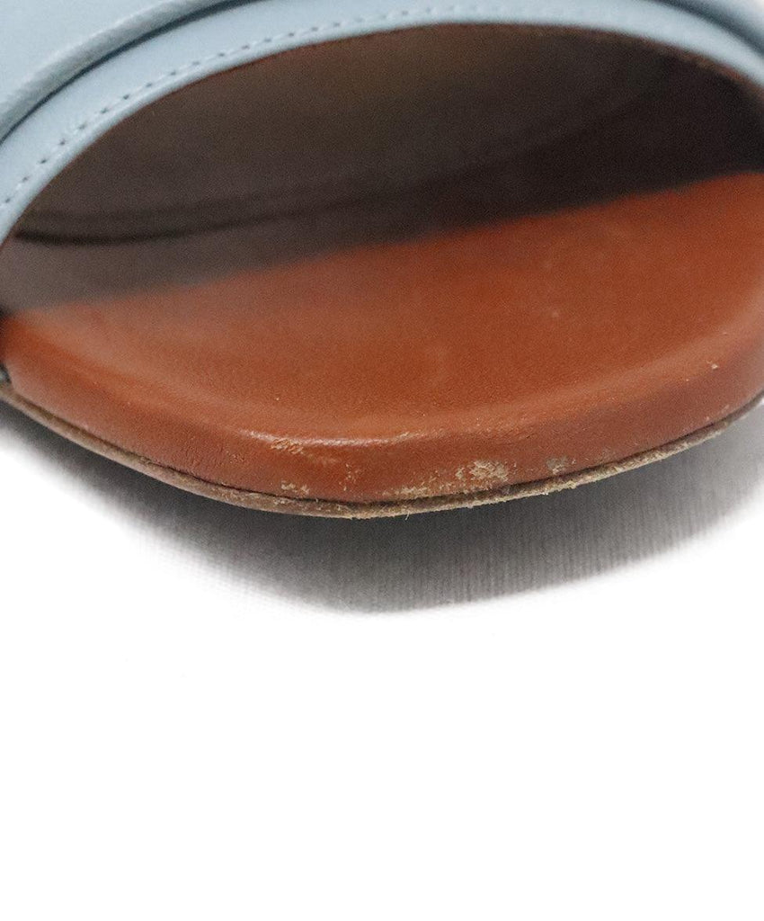 Malone Blue Leather Slides 5