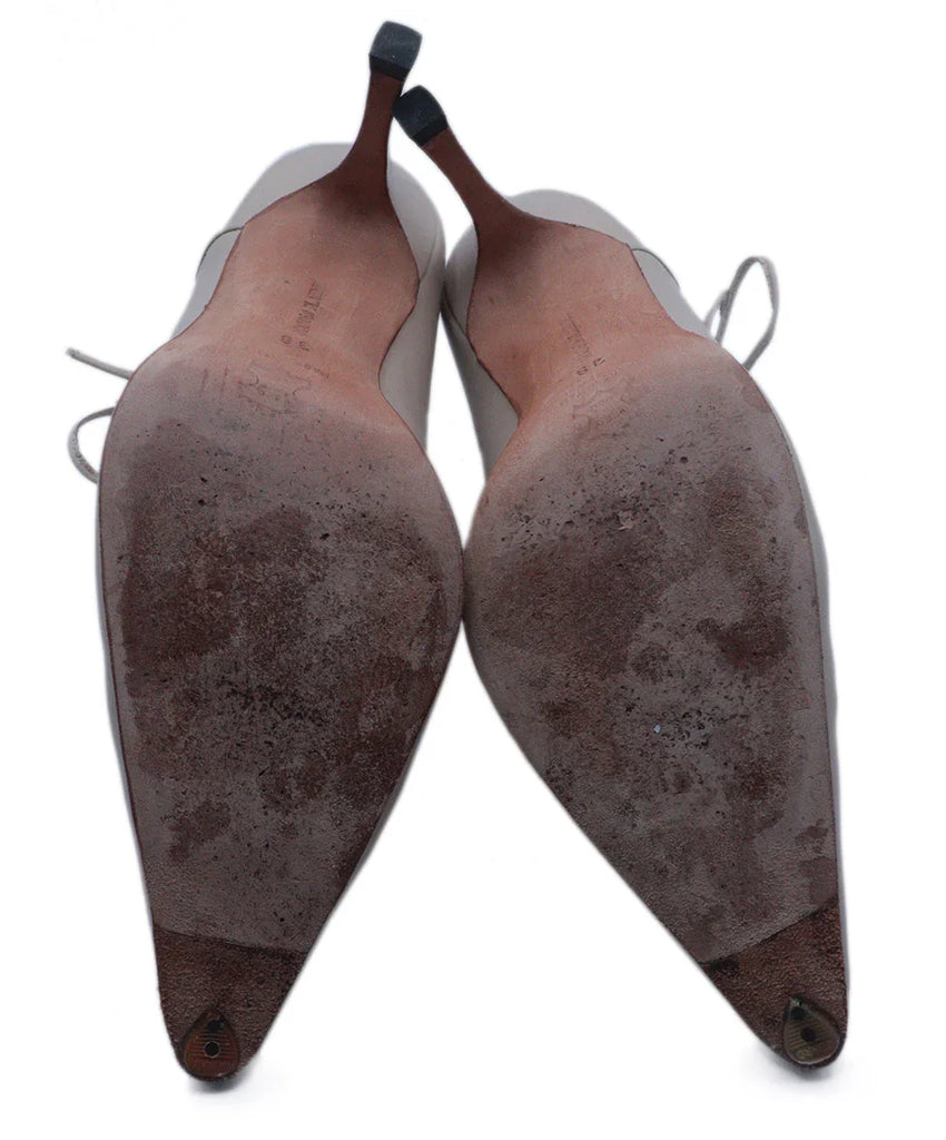 Manolo Blahnik Beige Leather Lace Up Booties sz 8 - Michael's Consignment NYC