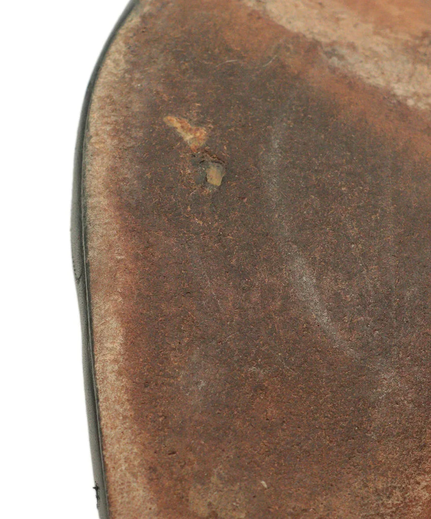 Manolo Blahnik Black Leather Stitched Heels sz 7 - Michael's Consignment NYC