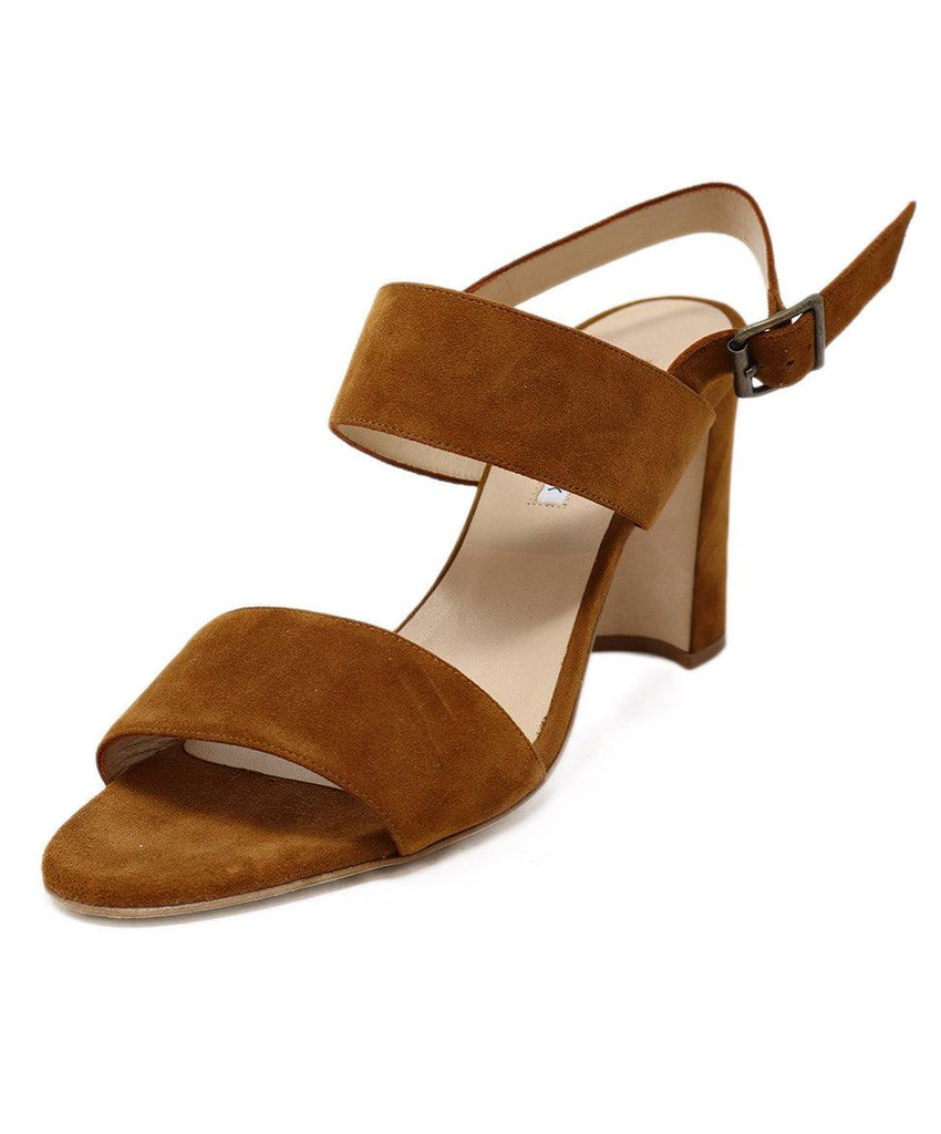 Manolo Blahnik Tobacco Suede Sandals 