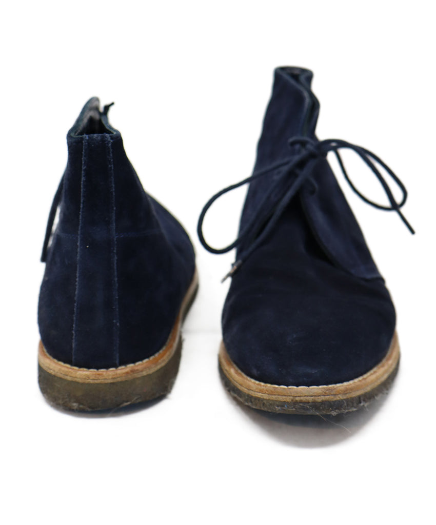 Manolo Blahnik Navy Suede Booties 2