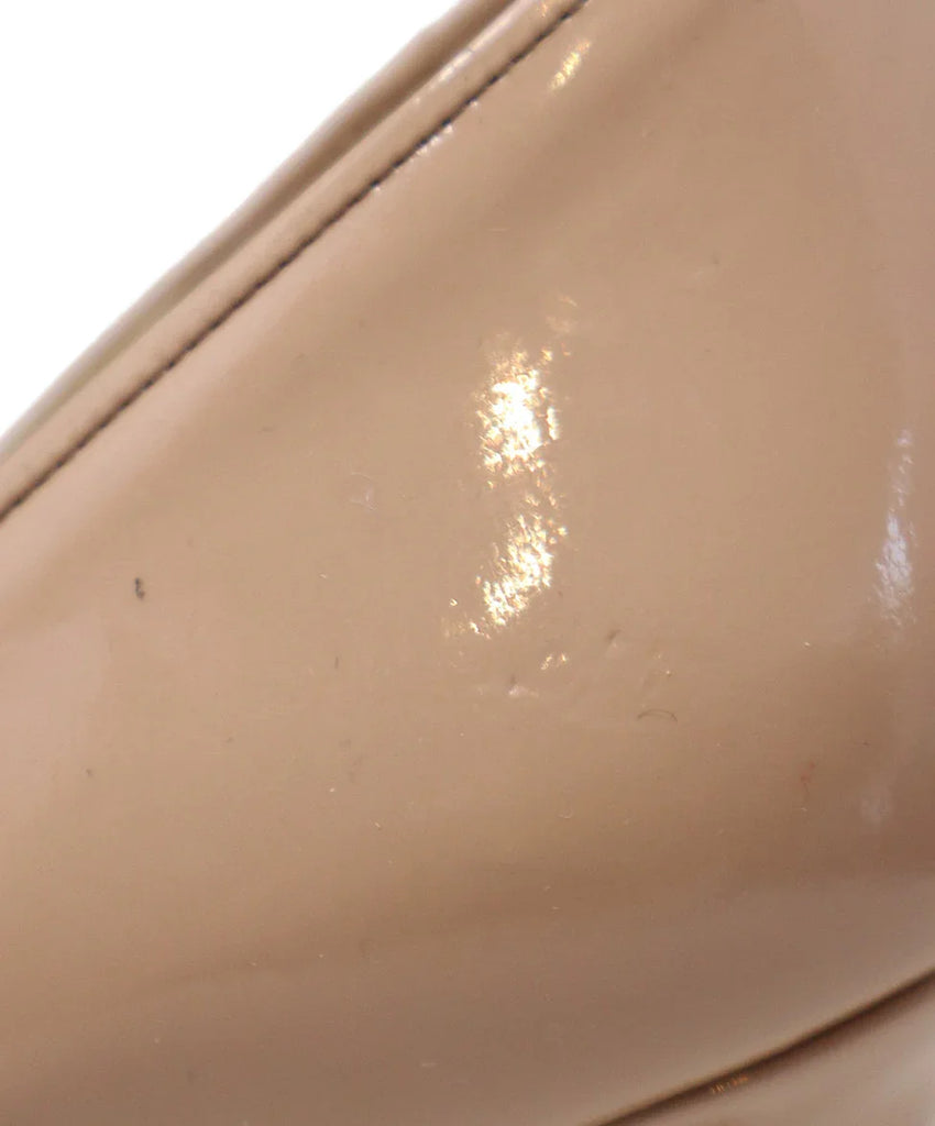 Manolo Blahnik Nude Patent Leather Heels sz 9 - Michael's Consignment NYC