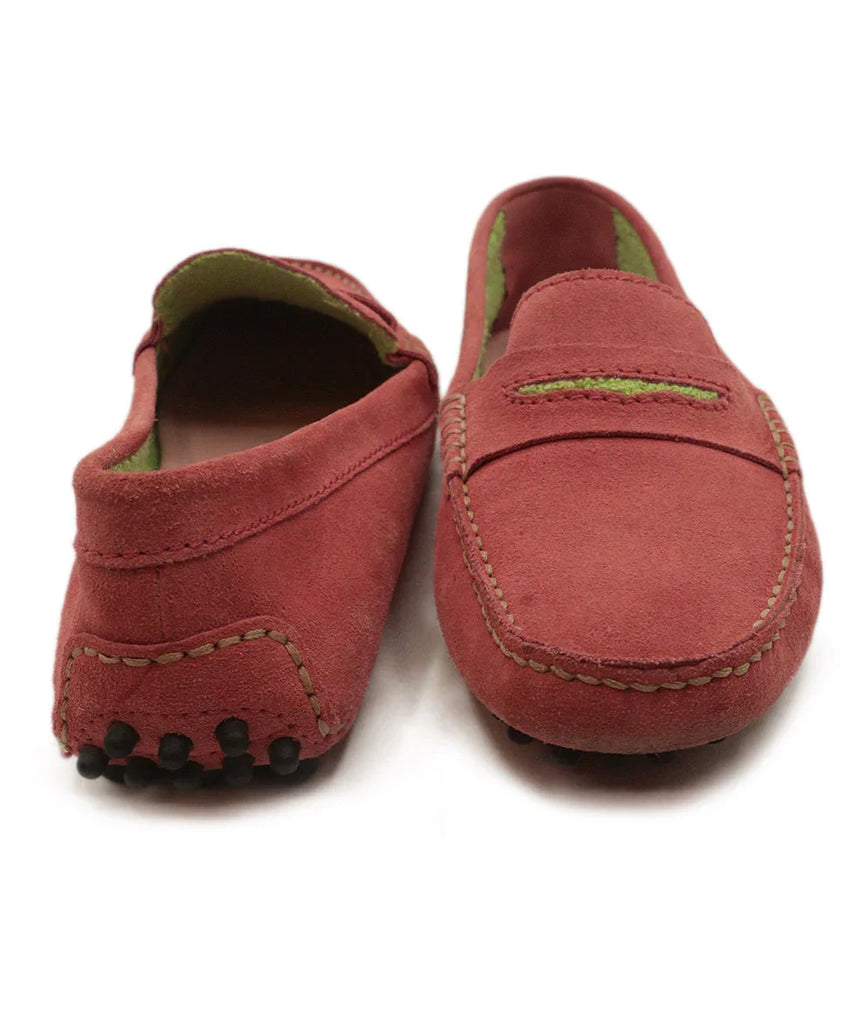 Manolo Blahnik Pink & Green Suede Loafers sz 7 - Michael's Consignment NYC