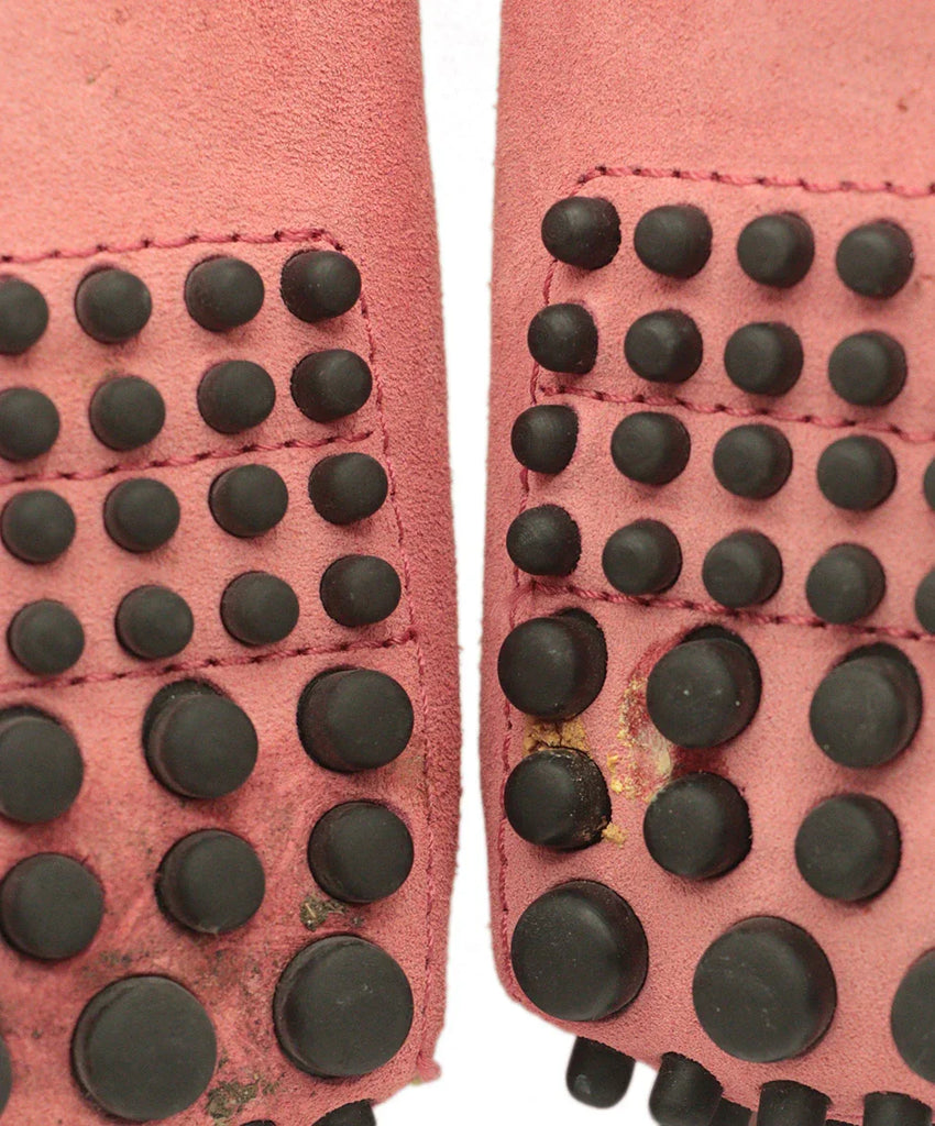 Manolo Blahnik Pink & Green Suede Loafers sz 7 - Michael's Consignment NYC