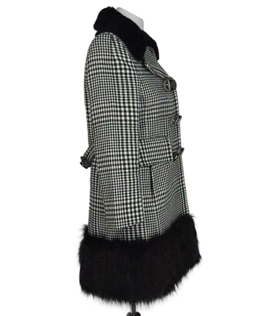 Marc Jacobs Black & White Houndstooth Coat sz 2 - Michael's Consignment NYC