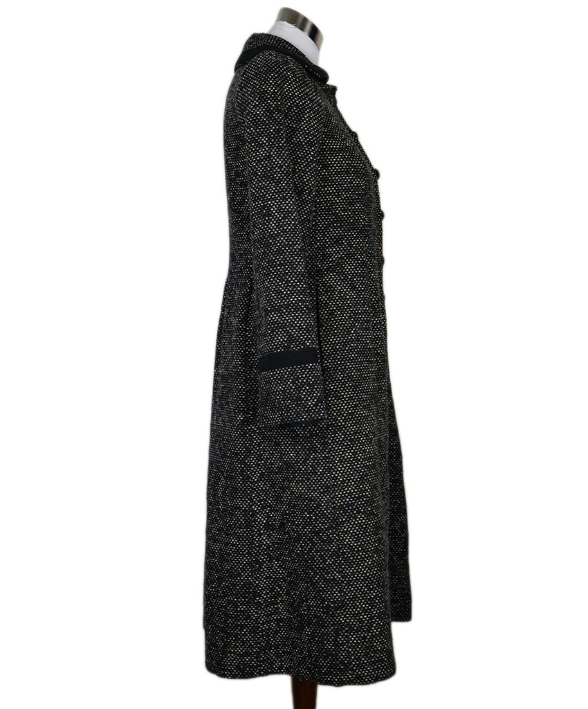 Marc Jacobs Navy & White Tweed Coat 1