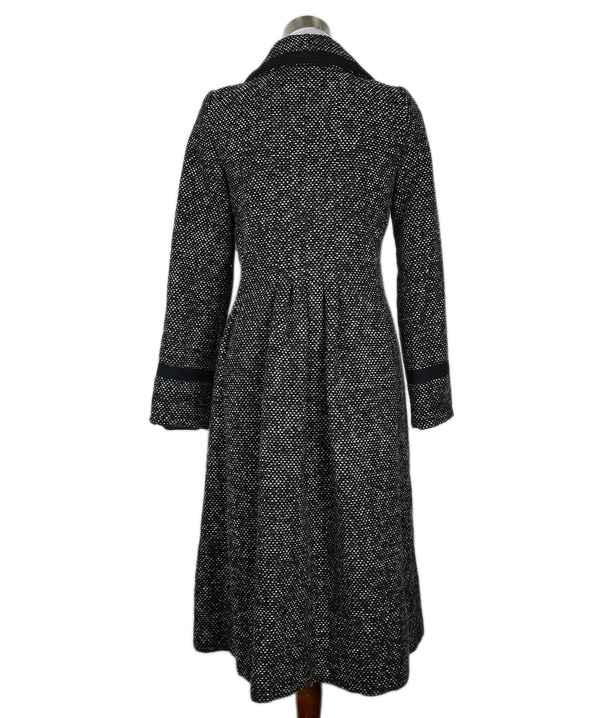 Marc Jacobs Navy & White Tweed Coat 2
