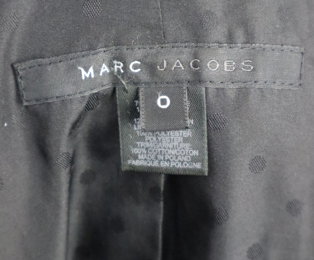 Marc Jacobs Navy & White Tweed Coat 3