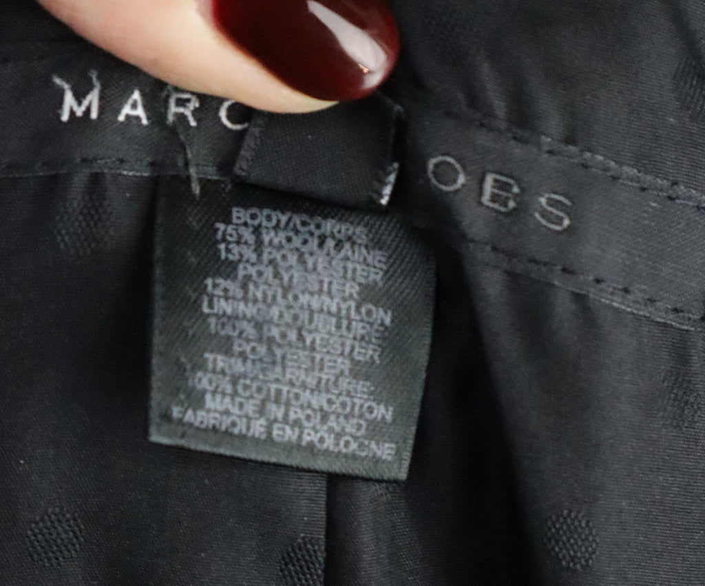 Marc Jacobs Navy & White Tweed Coat 4