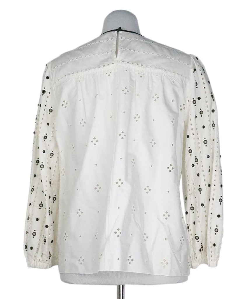 Marc Jacobs Ivory Beaded Blouse sz 4 - Michael's Consignment NYC