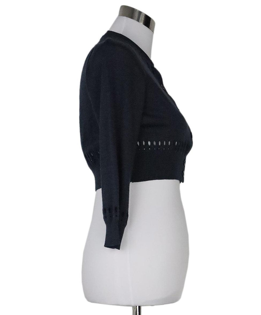 Marc Jacobs Navy Cropped Cardigan sz 2 - Michael's Consignment NYC