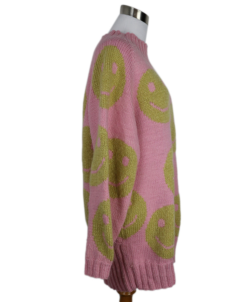 Marc Jacobs Pink & Yellow Smiley Face Sweater 1