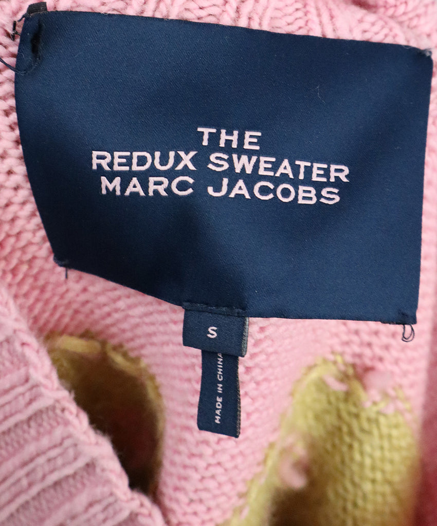 Marc Jacobs Pink & Yellow Smiley Face Sweater 3