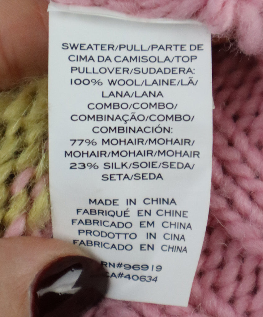 Marc Jacobs Pink & Yellow Smiley Face Sweater 4