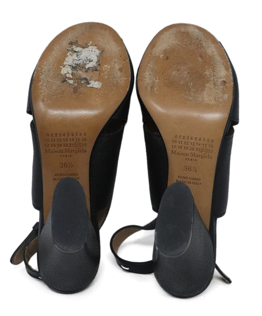 Margiela Black Leather Heels 4