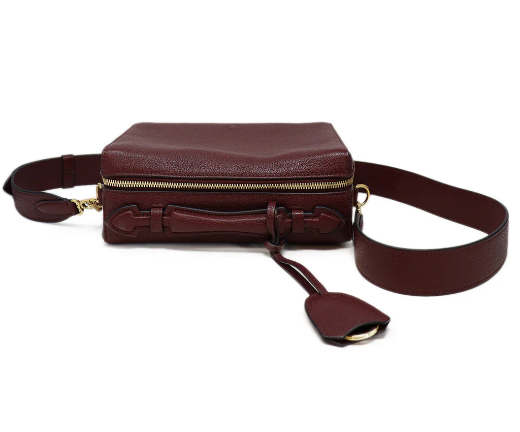Mark Cross Plum Leather Crossbody - Michael's Consignment NYC