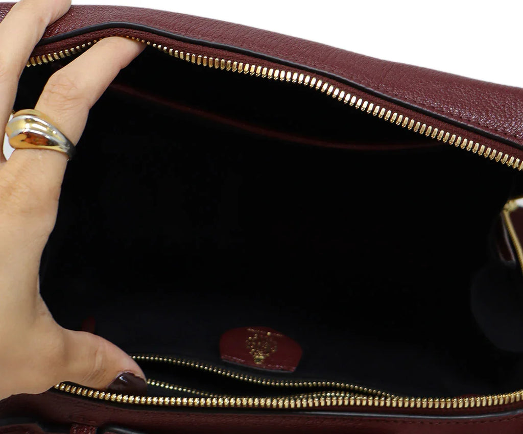 Mark Cross Plum Leather Crossbody - Michael's Consignment NYC