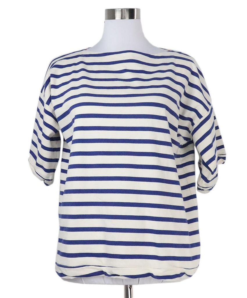 Marni Blue & White Striped Top sz 6 - Michael's Consignment NYC