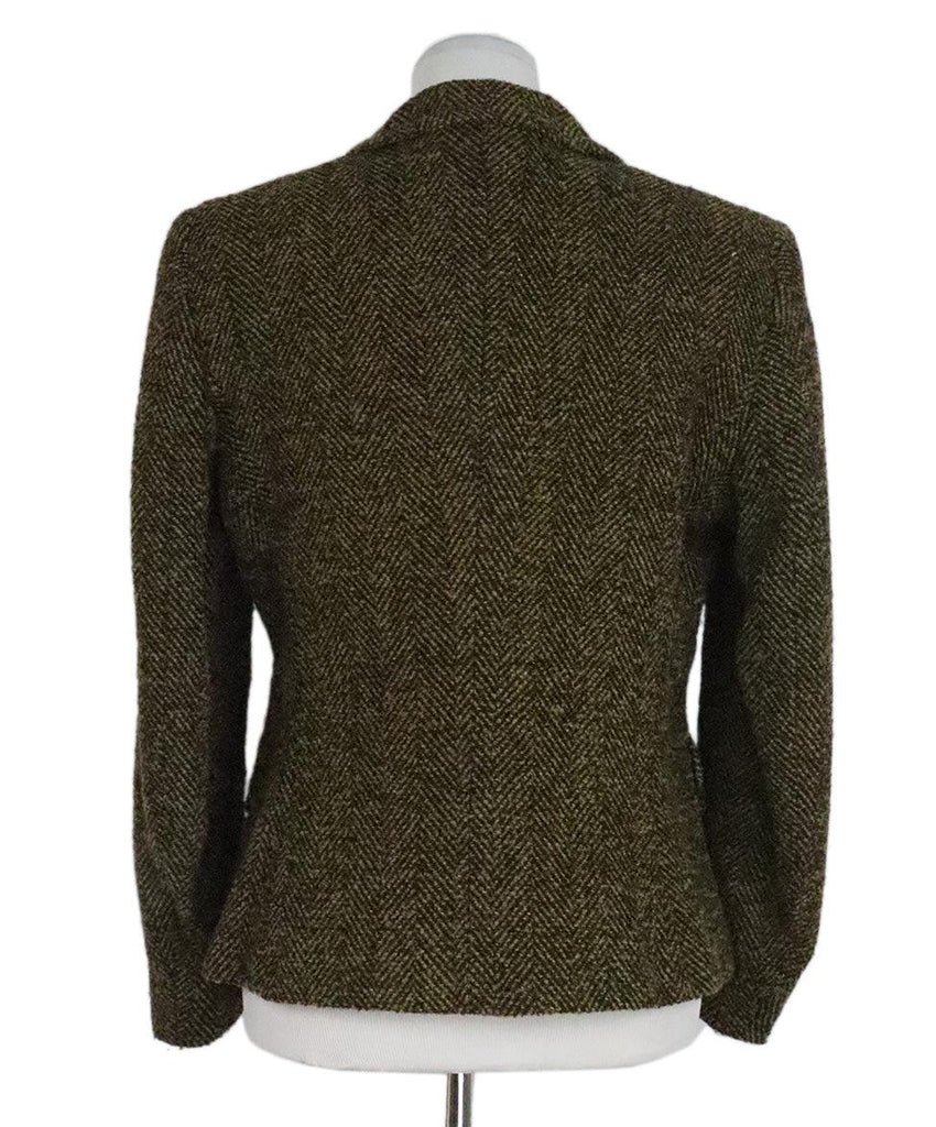 Max Mara Olive & Brown Wool Jacket sz 10 - Michael's Consignment NYC