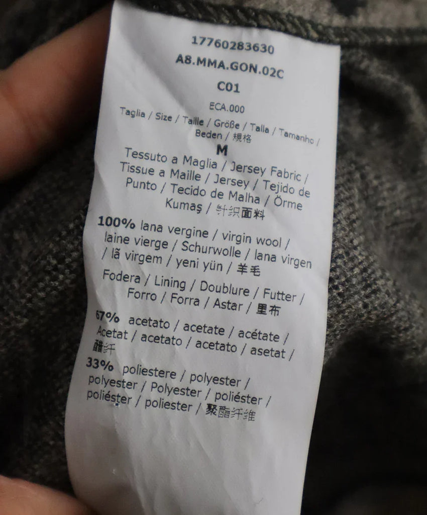 Max Mara Grey Leopard Print Skirt sz 4 - Michael's Consignment NYC