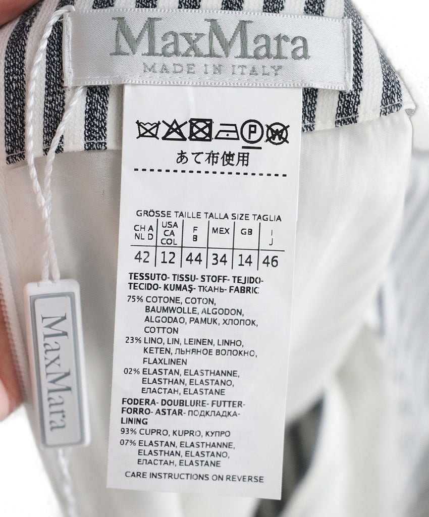 Max Mara Grey Cotton Linen Dress 3