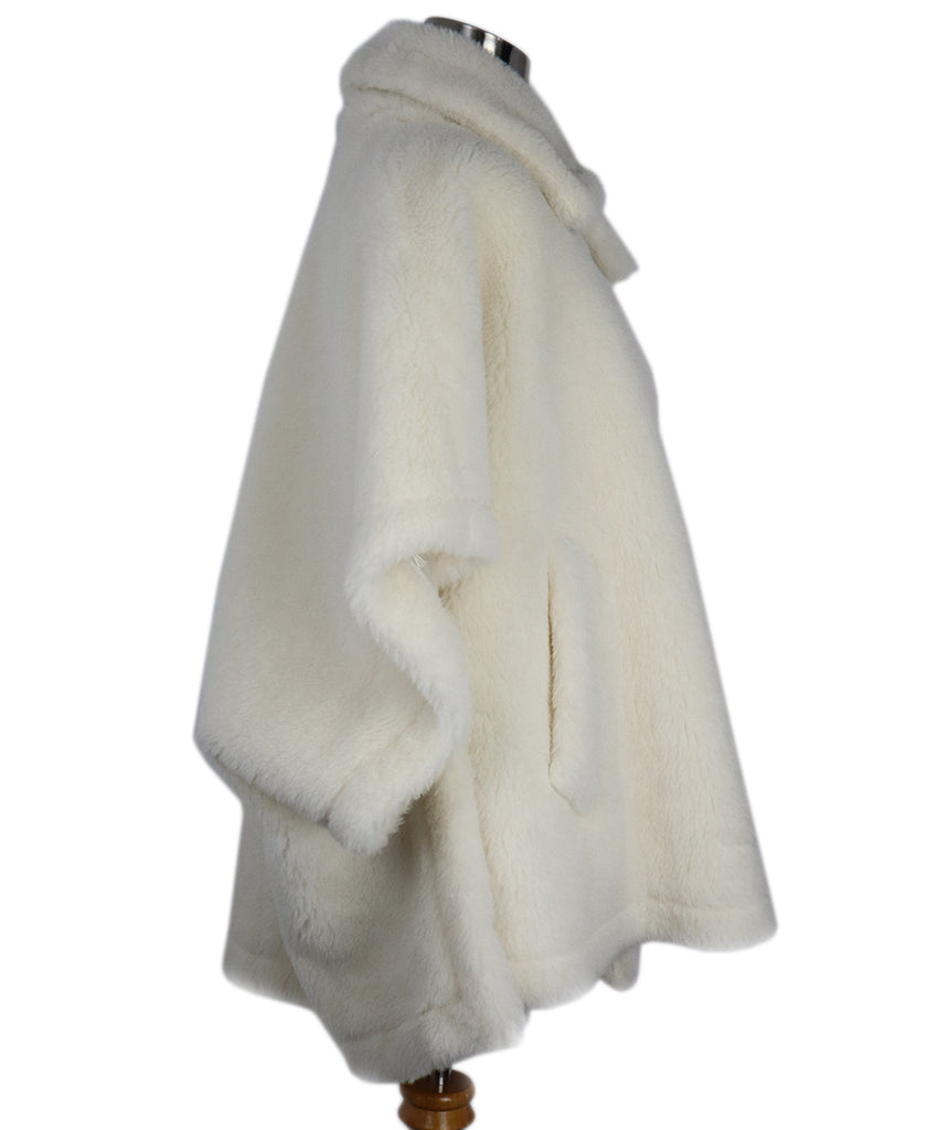 Max Mara Ivory Alpaca Wool Poncho 1