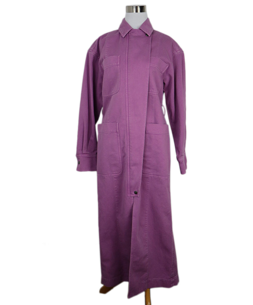 Max Mara Purple Denim Coat 