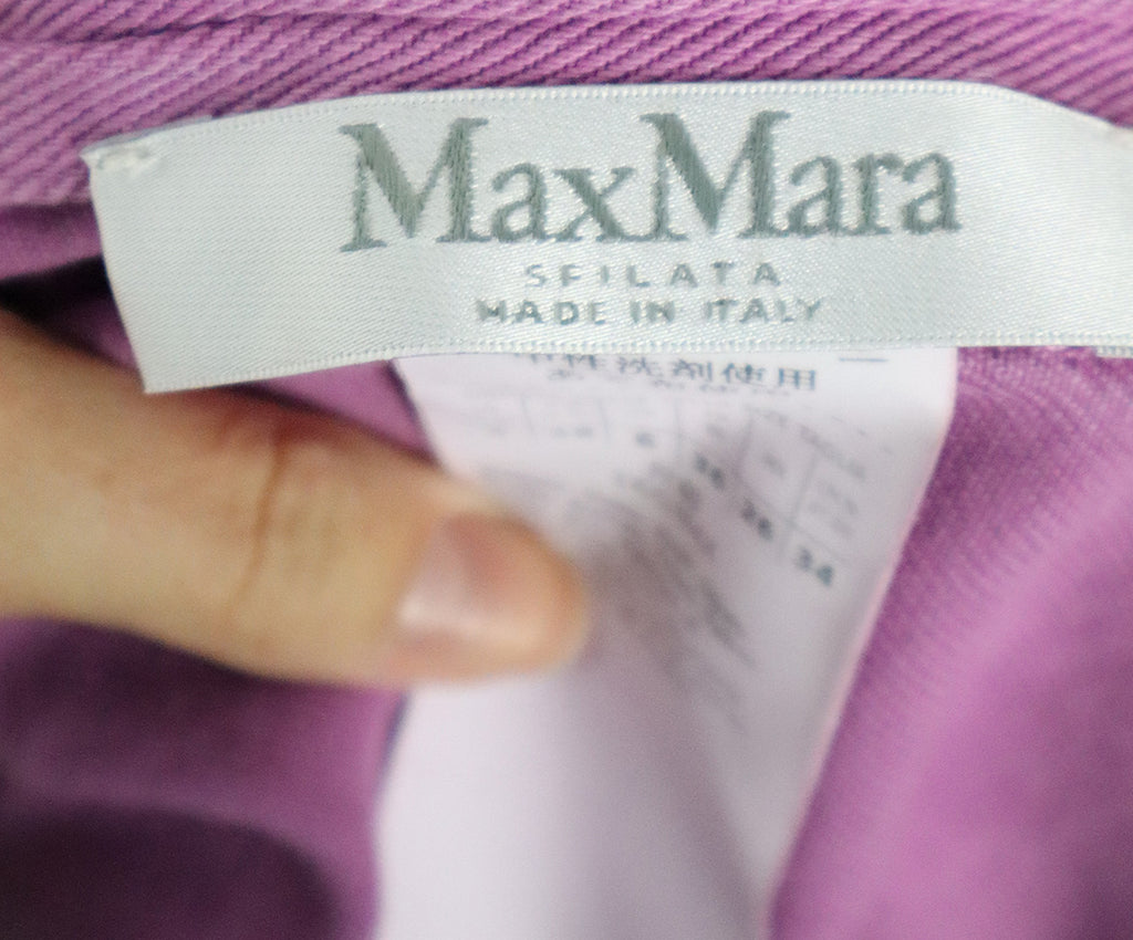Max Mara Purple Denim Coat 3