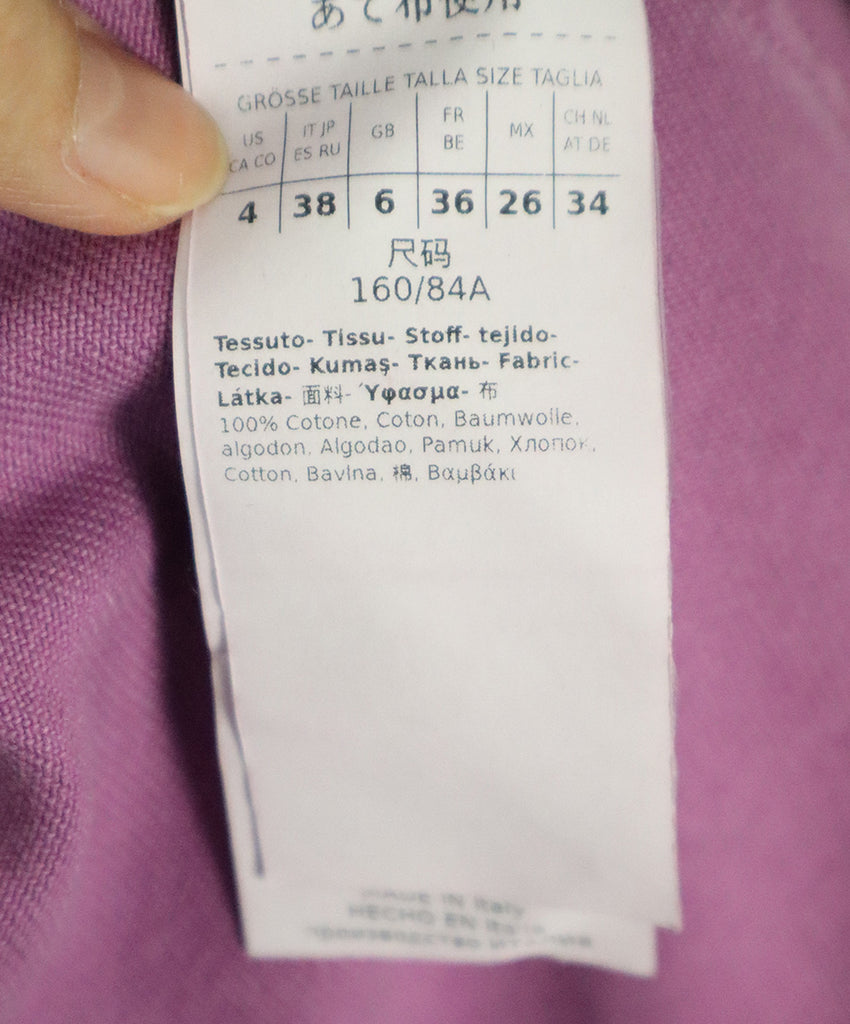 Max Mara Purple Denim Coat 4