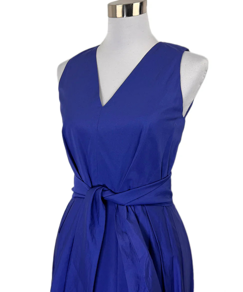 Max Mara Royal Blue Cotton Dress Sz8 l Michael's Luxury Consignment –  Michael's Consignment NYC