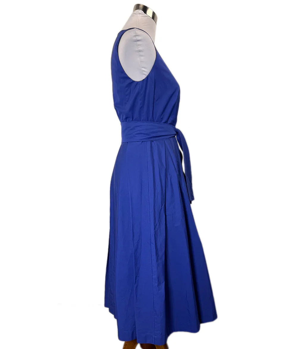 Max Mara Royal Blue Cotton Dress Sz8 l Michael's Luxury Consignment –  Michael's Consignment NYC