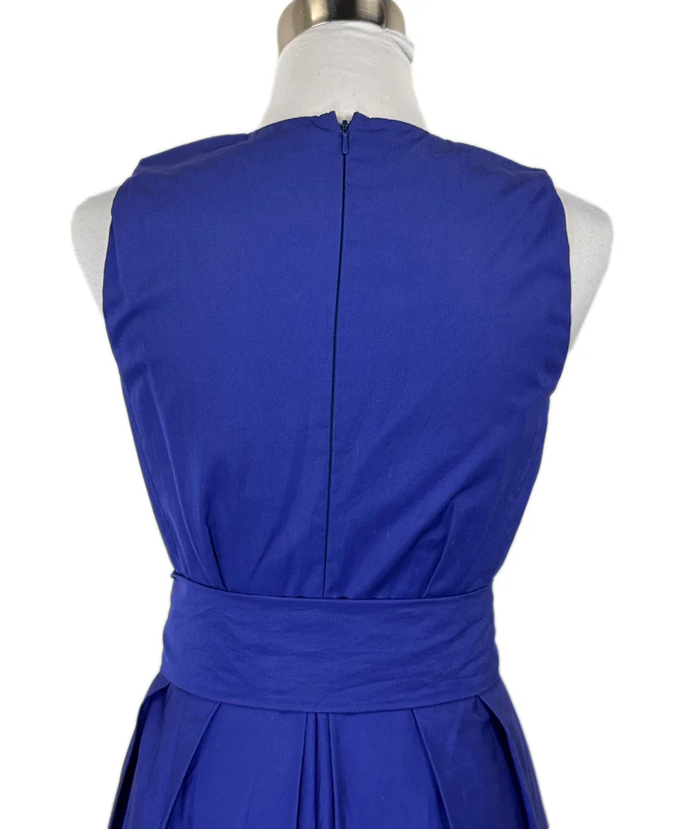 Max Mara Royal Blue Cotton Dress Sz8 l Michael's Luxury Consignment –  Michael's Consignment NYC