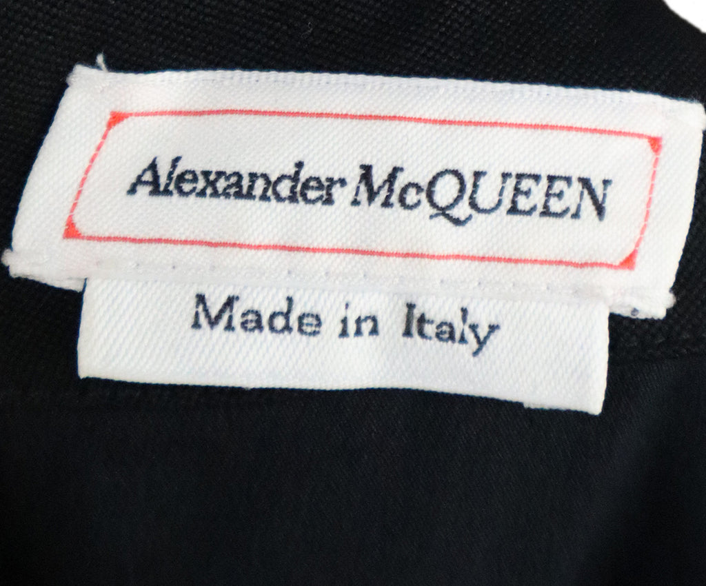 Alexander McQueen Black Wool Short Sleeve Dress 3