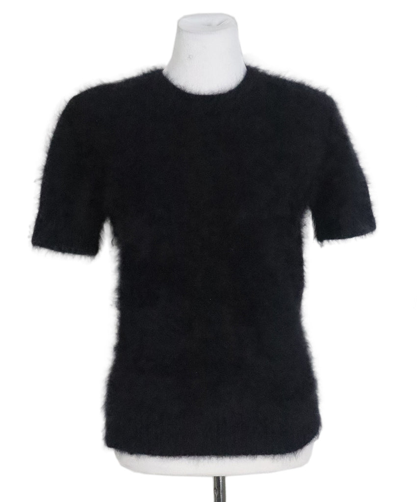 Michael Kors Black Angora Wool Sweater 