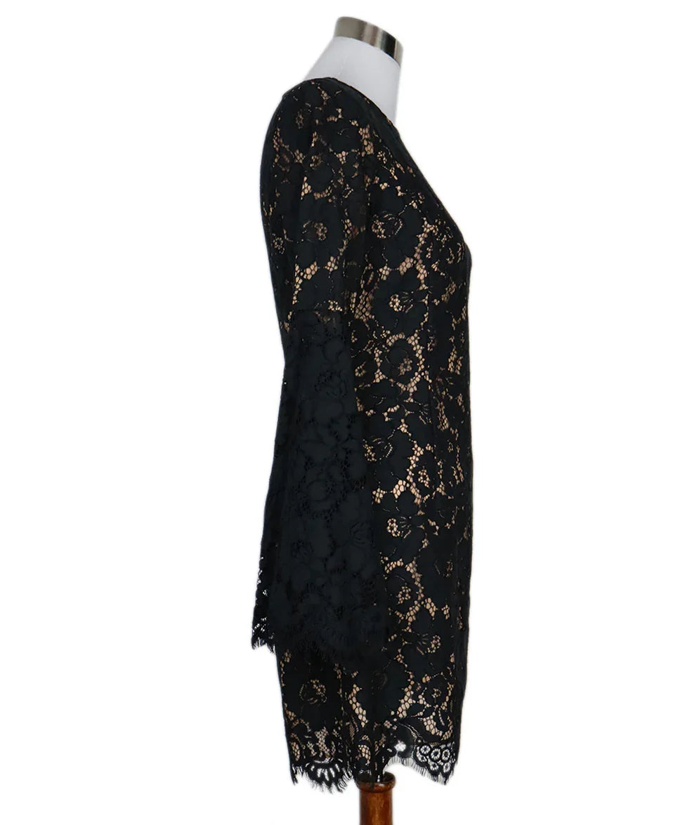 Michael Kors Black & Nude Lace Dress sz 4 l Michael's Luxury Consignment Michael's Consignment NYC Michael Kors Black & Nude Lace Dress sz 4 l Michael's Luxury Consignment Michael's Consignment NYC
