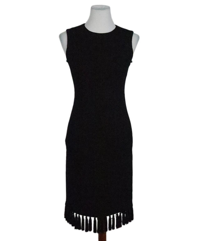 Michael Kors Black Tassel Trim Dress sz 2 - Michael's Consignment NYC