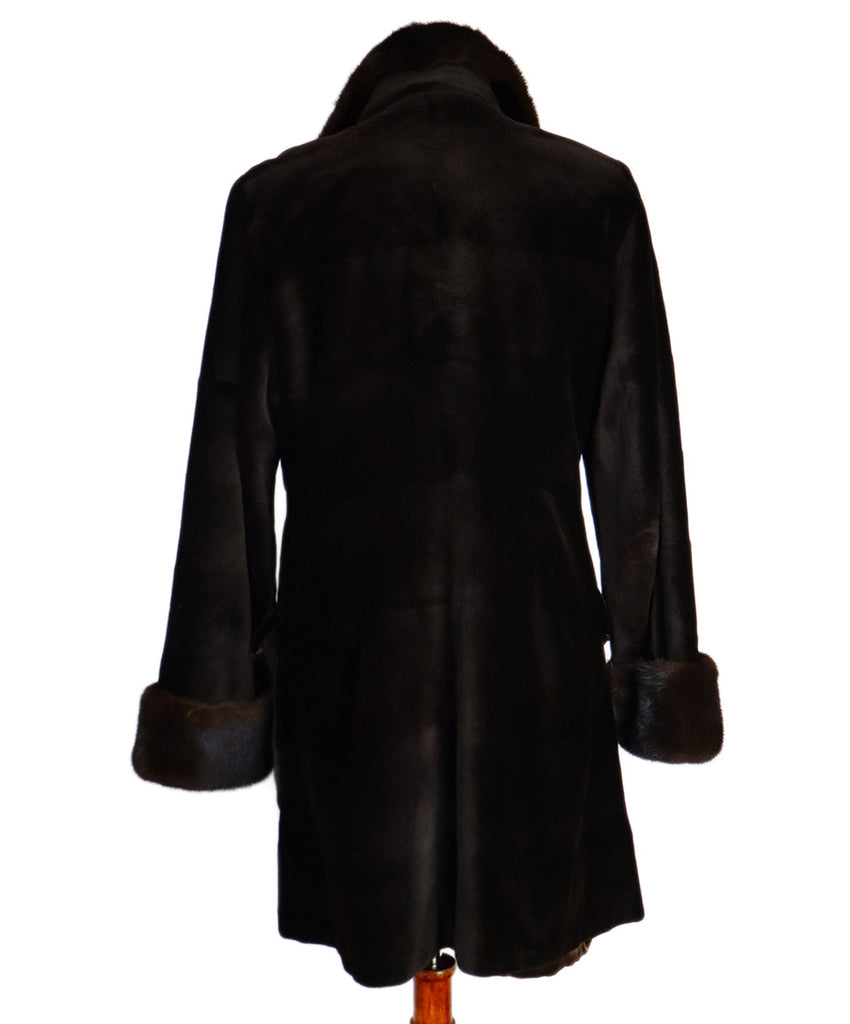 Michael Kors Brown Sheared Mink Coat 2