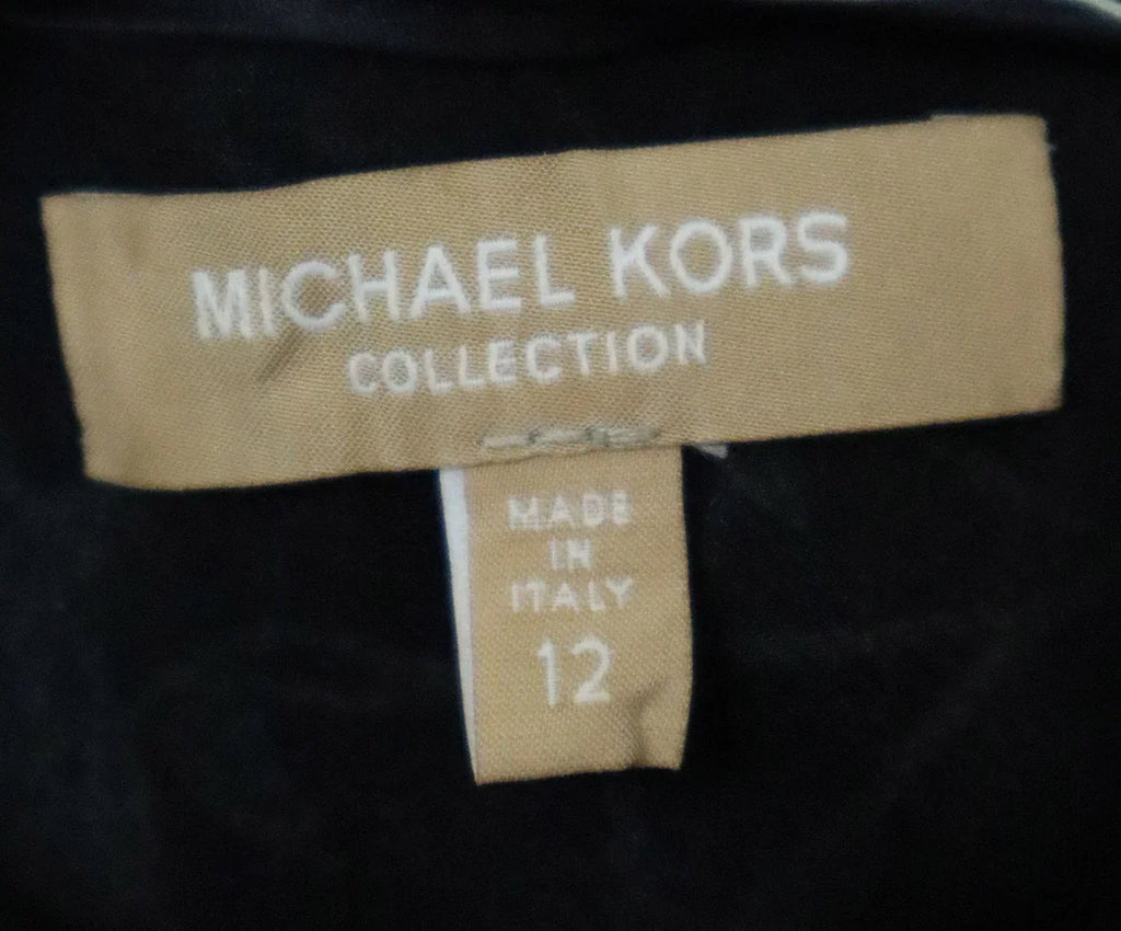 Michael Kors Black Floral Pleated Dress sz 12 - Michael's Consignment NYC