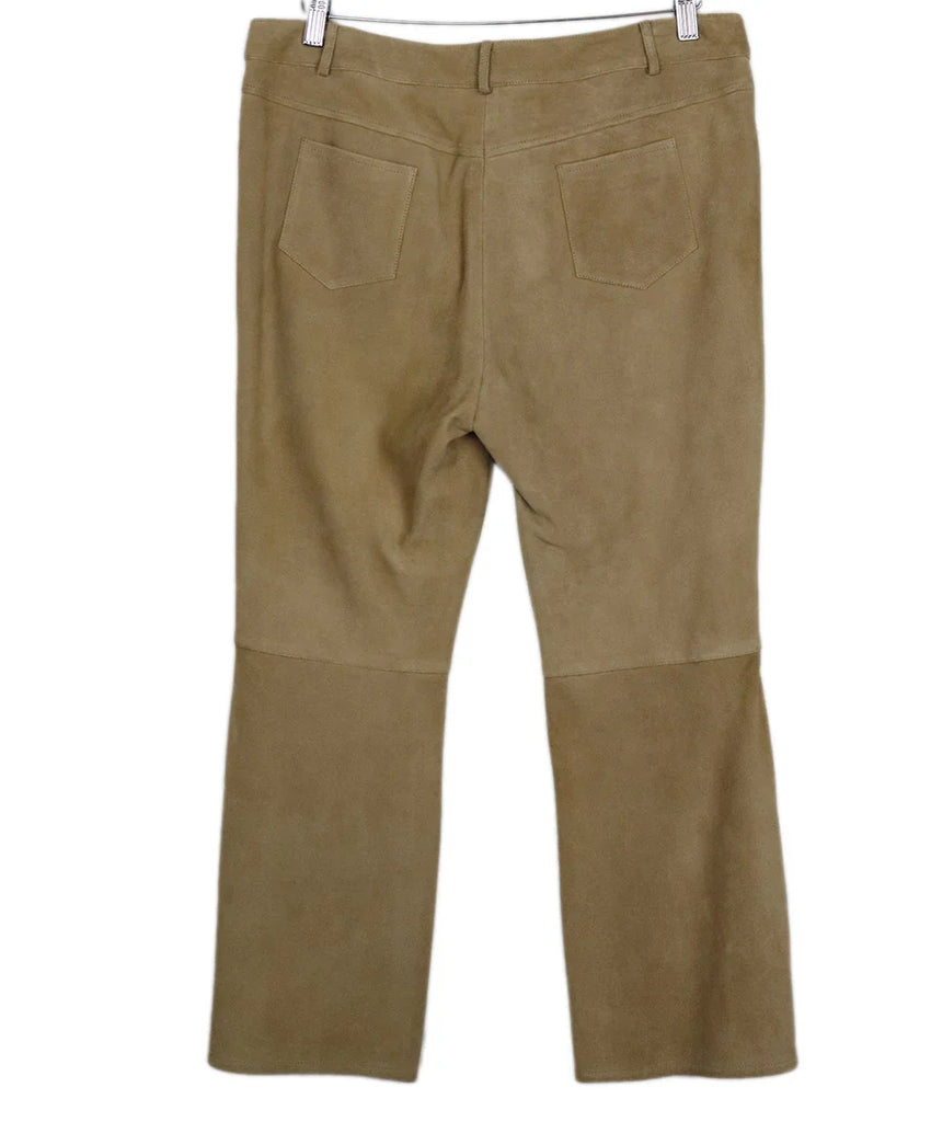 Michael Kors Khaki Suede Pants sz 12 - Michael's Consignment NYC