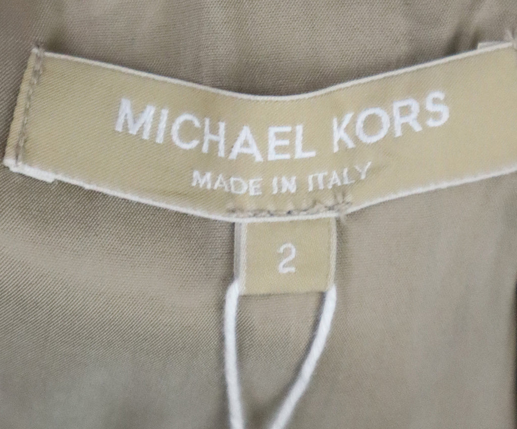 Michael Kors Tan & Brown Leather Belt Dress 3