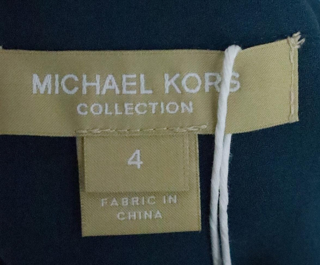 Michael Kors Teal Silk Blouse sz 4 - Michael's Consignment NYC