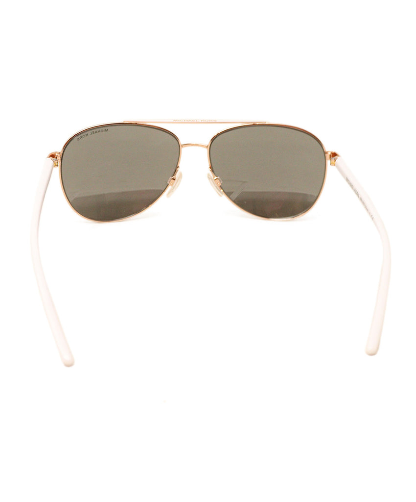 Michael Kors White & Gold Sunglasses 2