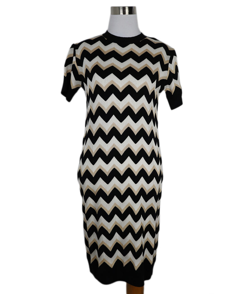 Missoni Black White & Beige Wool Dress 
