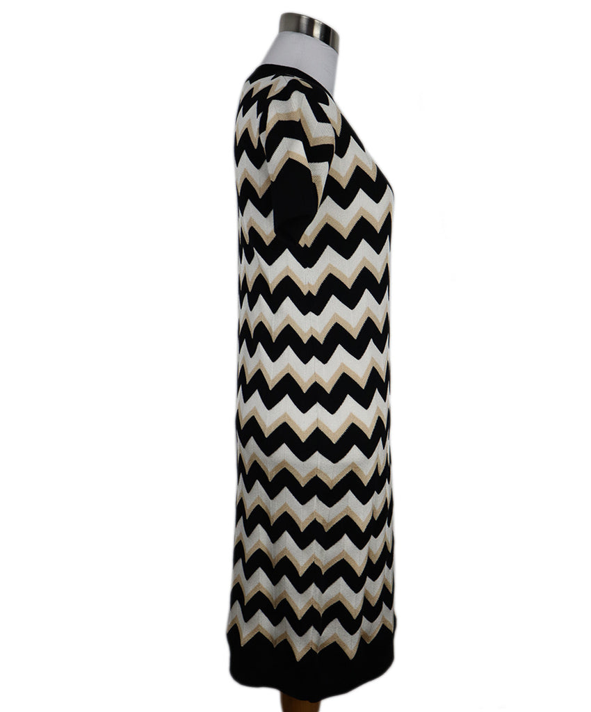 Missoni Black White & Beige Wool Dress 1
