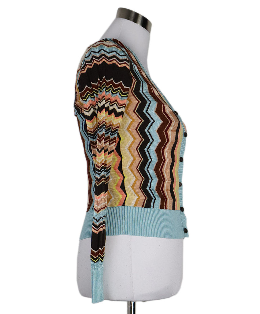 Missoni Multicolor Chevron Print Cardigan 1