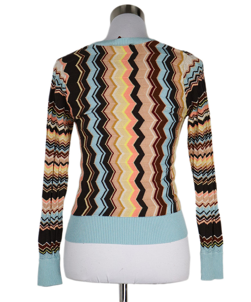 Missoni Multicolor Chevron Print Cardigan 2